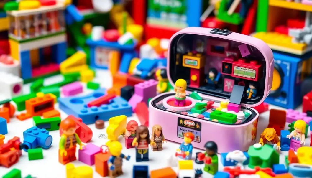 A vibrant display of iconic 90s digital toys that fueled endless hours of fun.